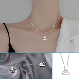 Thank You For Being My Badass Tribe Necklace With Triangles Pendant Simple Neck Chain Girls Women TC21 Necklaces210y