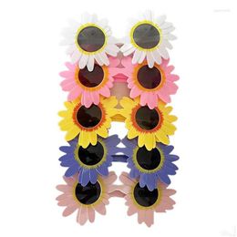 Sunglasses Daisy Sunflower Glasses Party Carnival Crazy Fancy Novelty Dress Up Suitable Kids Adts Toy Drop Delivery Fashion Accessorie Dhuib