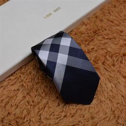 Mens Silk Tie Designer Ties Twill Plaid Design Personality Trend Tie Luxury Valentines Day Gift Fashion Accessories201p