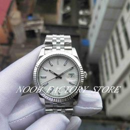 Factory s Watch 2 Colour Super BP Watches Classic 2813 Automatic Movement 36mm Blue White Dial Strap Stainless Steel Bezel Case2614