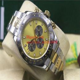 4 style Sell Fashion watches 40 mm 116503 Asia 2813 Automatic Mechanical Two Tone Gold Mens Watch Watches Christmas232Q