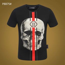 PLEIN BEAR T SHIRT Mens Designer Tshirts Brand Clothing Rhinestone Skull Men T-shirts Classical High Quality Hip Hop Streetwear Ts2613