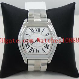 Large Size Stainless Steel Bracelet Mens Automatic Mechanical Movement Watches W62025V3 Men's Date Wrist Watch2616