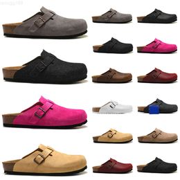 Boston Clogs Designer Sandals men women slide slippers Soft Footbed Clog slipper Suede Leather Buckle Strap Shoes Unisex Woody Outdoor 23ssUI