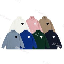 Designer Turtleneck Sweater Mens Womens Casual Hoodies Clothing Knit Embroidery Sweatshirts