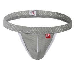 Sexy Men's G-Strings Mesh Underpants Jockstraps Nylon Bikini G-string Low-Rise Men Thong Cuecas Male Panties Briefs Gay Pouch225n