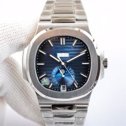 Relógios de luxo Gradual azul escuro mostrador 41mm cristal de safira fecho dobrável parafuso na coroa relógio mecânico totalmente automático 236q