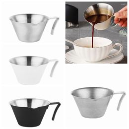 Coffee Pots Professional Stainless Steel Espresso Measuring Cup V-Shaped Spout Jug S Pot