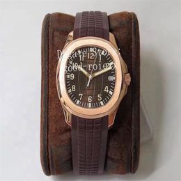40mm Watches For Men ZF Factory Rose Gold Crystal Watch Miyota Automatic Cal 324 SC Brown Dial 5167 Eta Rubber Men's Mechanic2003