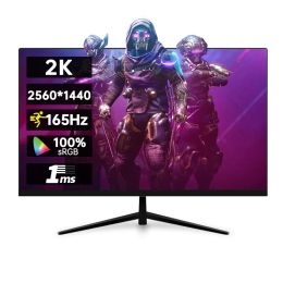 27 Inch 2K 165Hz Game Monitor 2560 1440P HDR 100%SRGB 1MS Freesync Computer Desktop Display IPS Flat Panel Curved Screen
