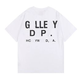 Designer Galleries Tee Depts T-shirts casual man womens Tees hand-painted ink splash graffiti letters loose short-sleeved round neck clothes Asian Size s m l xl s6