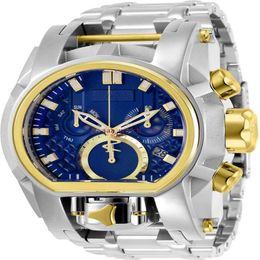 Undefeated BOLT ZEUS Men 52MM Stainless Steel Watch Top Quality Wristwatch Reloj 276Z