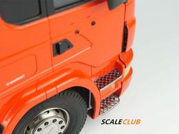 Scaleclub 1/14 For Scania Tractor Cockpit Metal Treads For Tamiya Lesu Rc Truck Trailer Tipper