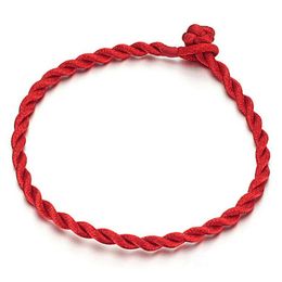 Friendship Red String Bracelet Simple Tiny Women Men Baby Children Good Luck Bracelet307C