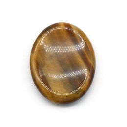 Loose Gemstones Natural Crystal Tiger Eye Gemstone Worry Stone Colorf Mas Healing Energy Stones For Thump Drop Delivery Jewellery Dhbfb