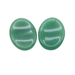 Loose Gemstones Natural Crystal Green Aventurine Gemstone Worry Stone Colorf Mas Healing Energy Stones For Thump Drop Delivery Jewellery Dhop1