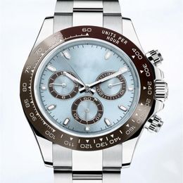 Mens Watch Automatic Mechanical Watches 40MM Men WristWatch Stainless Steel Case Life Waterproof Fashion WristWatches Montre De Lu250I