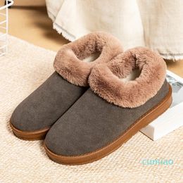 Snow boots 2023 women's autumn and winter new plush and thick insulation thick sole cotton shoes, fashionable and versatile short tube bread shoes