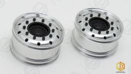 Metal Wheel Wide Bearing Version 1/14 For Tamiya Lesu For Scania Man Actros Volvo Car Parts Rc Truck Trailer Tipper