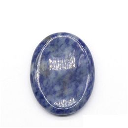 Loose Gemstones Natural Crystal Sodalite Gemstone Worry Stone Colorf Mas Healing Energy Stones For Thump Drop Delivery Jewellery Dhyiz