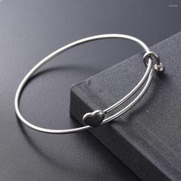 Bangle 10 PCS Fashion Twisted Wire Adjustable Stainless Steel Women Bracelet Expandable High Quality
