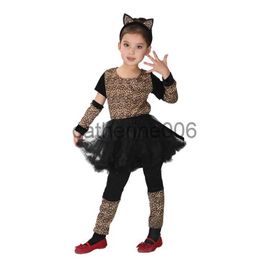 Special Occasions Child Kids Animal Wild Little Leopard Girl Costume Tutu Dress Fantasia Christmas Halloween Purim Carnival Party Fancy Dresses x1004