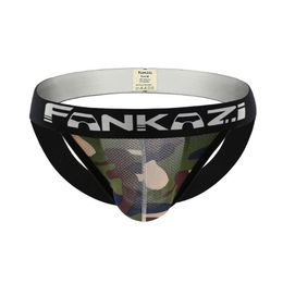 Camouflage Sexy Men Thongs and G Strings Underwear Jockstrap Nylon Jock Strap Bikini G-strings Men Thong Gay Underwear Penis Pouch2869