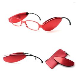 Sunglasses Foldable Magnifying Reading Glasses Alloy Frame Screw-free Design Lens Protection Blue Light Blockage