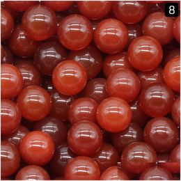 Loose Gemstones Natural 8/10/16/18/20Mm Non-Porous-Ball Round Gemstone Carnelian Ball Diy Non-Porous Stone Beads Drop Deliver Dhgarden Dhurh