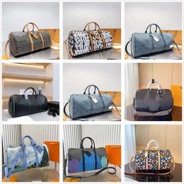 Travel Bags Leather Duffel Bags Keepall Bandouliere 45cm 50cm 55cm Men designer Handbags Women Oxford Storage bag Large capacity Lightweight Luggage Gentleman