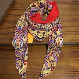 Whole-New brand design size 130cm -130cm 50%silk 50%wool material print floal square scarves pashmina for women307Y