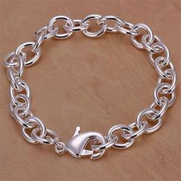 Tradition Chain High quality Top 925 Silver Noble fashion charm Bracelet Jewelry186x