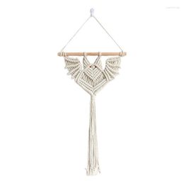 Tapestries Indoor Wall Planter Holder Hand Woven Bat Macrame Display Organiser Flower Pot For Doorway Living Room