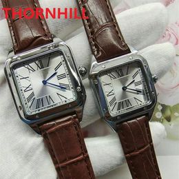 classic fashion Waterproof military luxury watch quartz simple 34MM Men Mens watches leather belt male clock 25MM women womens Wri275I