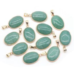 Loose Gemstones 18X25Mm Natural Green Aventurine Stone Irregar Waterdrop Shape Exquisite Quartz Agate Charms For Jewellery Making Neckla Dhsli