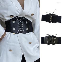 Cintos mulheres camisa cintura cinto vintage elegante estiramento corda universal vestido largo selo espartilho