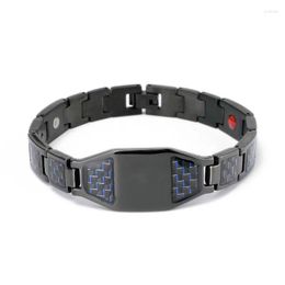 Bangle Men's Titanium Steel Magnetic Blocks Strap Watchband Germanium Bracelet For Arthritis Pain Grade Jewellery
