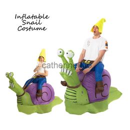 Special Occasions Halloween Funny Inflatable Ride Snail Costume Animal Cosplay Suit Suitable For Adult And Child Carnival Party Air Blow-up Suits x1004