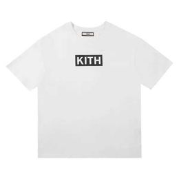 Men's T-shirts Tshirts Fashion Brand Kith Floral Classic Box Tee Flower Print Tshirt for Men and Women Large Short Sleeve1wno