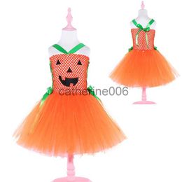 Special Occasions Pumpkin Dresses for Baby Girls Tutu Dress Witch Halloween Costume for Kids Girl Pumpkin Clothes for Carnival Party x1004