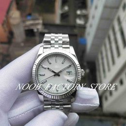 Factory s Watch 2 Color Super BP Watches Classic 2813 Automatic Movement 36mm Blue White Dial Strap Stainless Steel Bezel Case245M