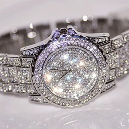 est s Women Watches Fashion Diamond Dress Watch High Quality Luxury Rhinestone Lady watch Quartz Wristwatch Drop 281L