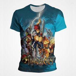 Men's T Shirts Thundercats Men Women Casual Fashion Oversized O-Neck Shirt Kids Tees Tops Clothing 3D Print Cartoon Anime T-Shirts