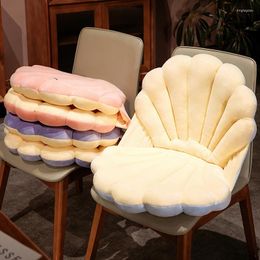 Pillow Cartoon Shell Plush Thickened Office Chair With Warm Lumbar Support Sofa Living Room Floor