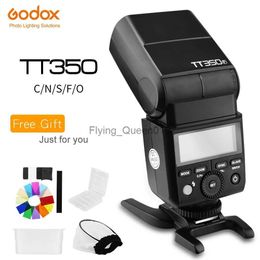 Flash Heads Godox TT350 Mini Speedlite TT350C TT350N TT350S TT350F TT350O TT350P Camera Flash TTL HSS for Fuji Olympus YQ231003