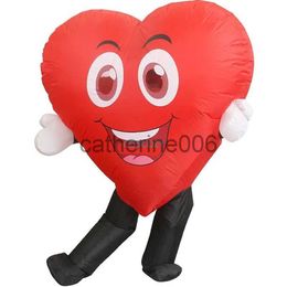 Special Occasions Halloween Party Supply Happy Red Love Heart Smiling Props Inflatable Love Costume Atmosphere Stage Performance Prop Gifts x1004