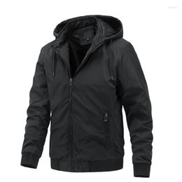 Men's Jackets Nice Men Windbreaker Jacket Hooded Casual Sport Coat Autumn Zipper Softshell Bomber Male Brand Clothing