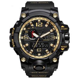 Men Analog LED Digital Quartz Watch Dual Display Waterproof Sport Wrist Watch264a