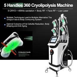 Cryolipolysis Fat Freezing Machine Professional Cryotherapy Slimming machines Cryolipolisis with 360 Cryo Double Chin handle