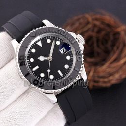 2022 Mens Watches Yacht Style 40mm Silver Dial Master Automatic Mechanical Sapphire Glass Classic Model Folding WristWatch Super L245h